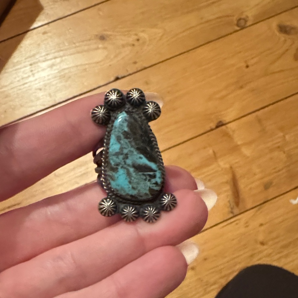 Zuni Turquoise Sterling Silver Ring